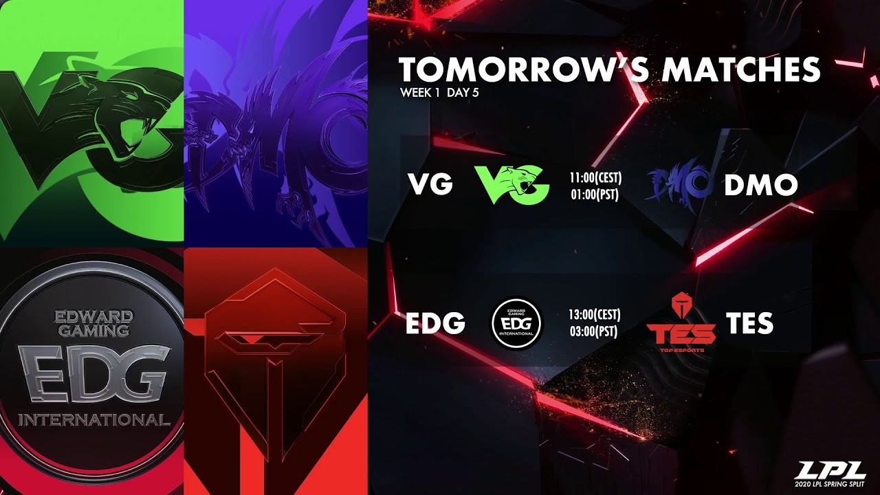 JDG vs. WE | BLG vs. RNG - Week 1 Day 6 | LPL Spring (2020)