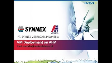 VM Deployment on AHV by Budi Ezeddin