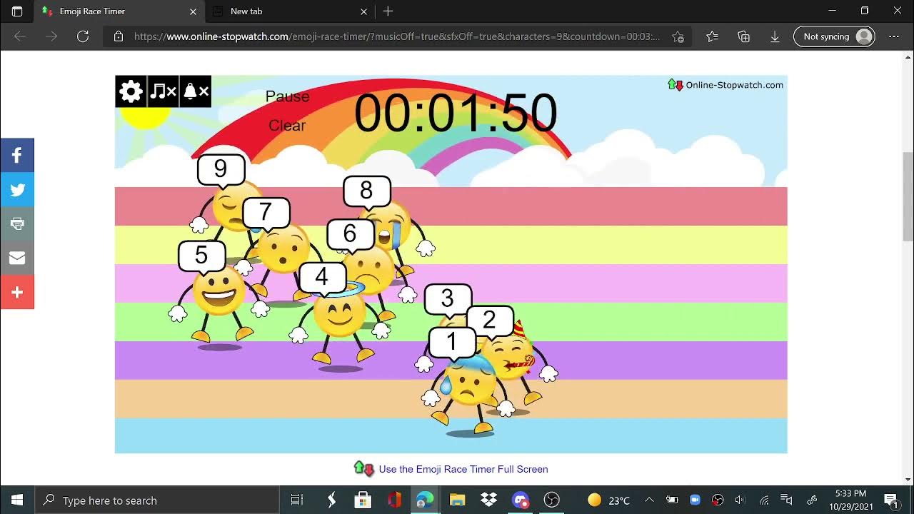 3 minute timer(emoji race) YouTube