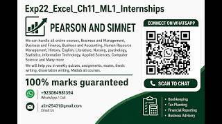 Exp22_Excel_Ch11_ML1_Internships | Exp22 Excel Ch11 ML1 Internships