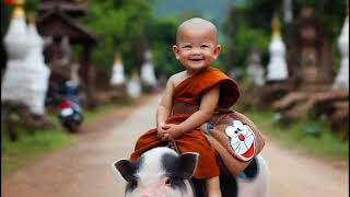 little monk chhote bachhe  cute monk❤ Little buddha|| monk#cute #cutemonk #littlemonk  #for