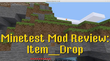 Minetest Mod Review: Item Drop