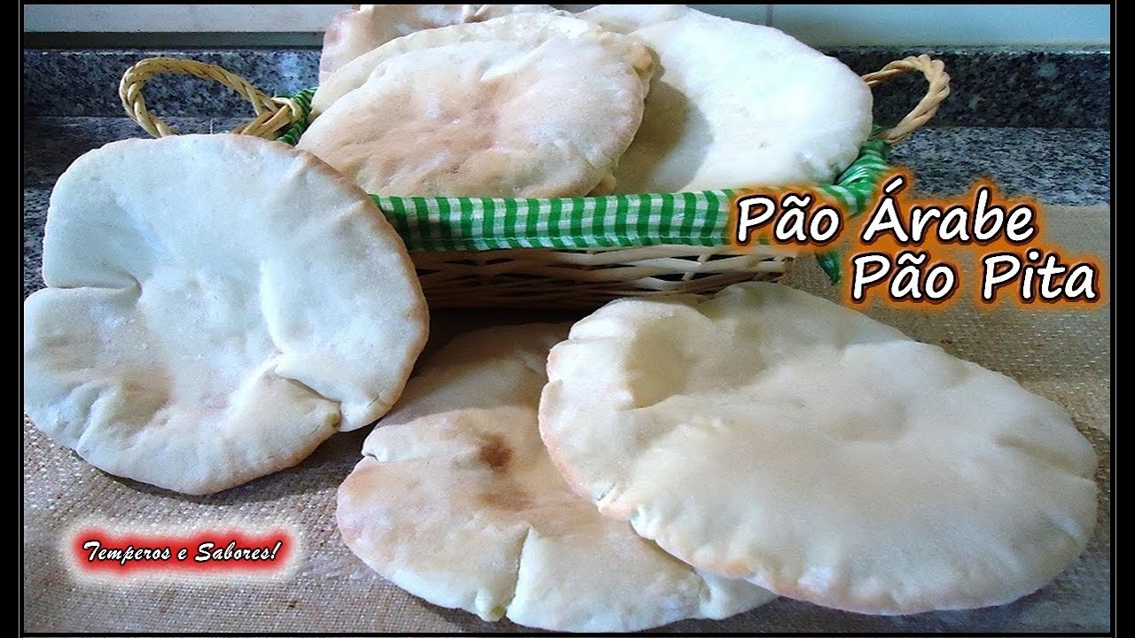 PÃO ÁRABE PÃO PITA receita fácil e perfeita