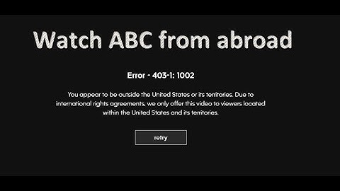 How to watch ABC GO outside the United States?