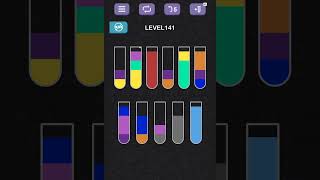 Water Sort Puzzle level 141 #games #gameplay