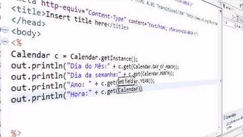 Calendario no java usando jsp