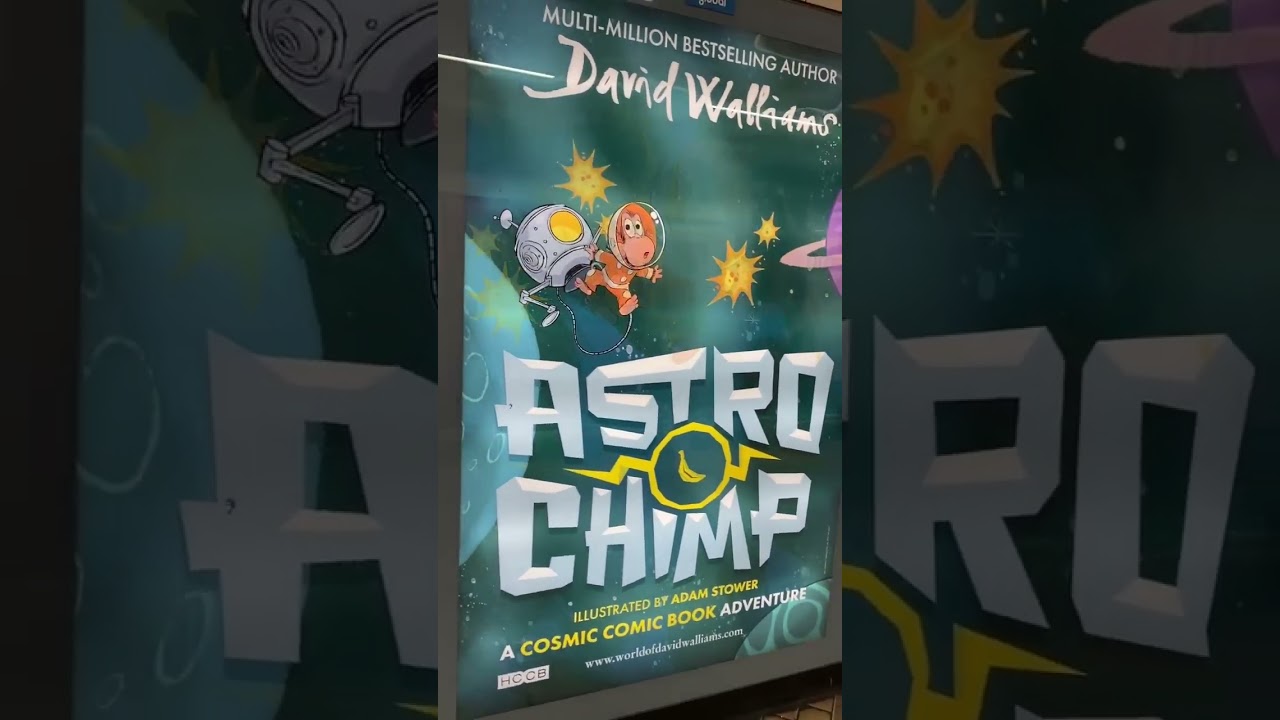 David Walliams Astro Chimp Lenticular 6 sheets  