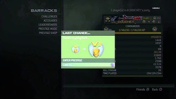 MW3 - RTC Prestige 15 Stats + Prestiging