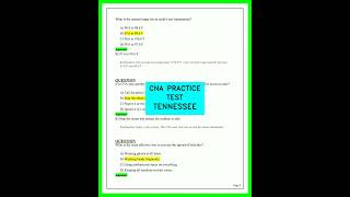 2026 Tennessee CNA Practice Test - Pass Your TN Nurse Aide Exam on the First Attempt Today