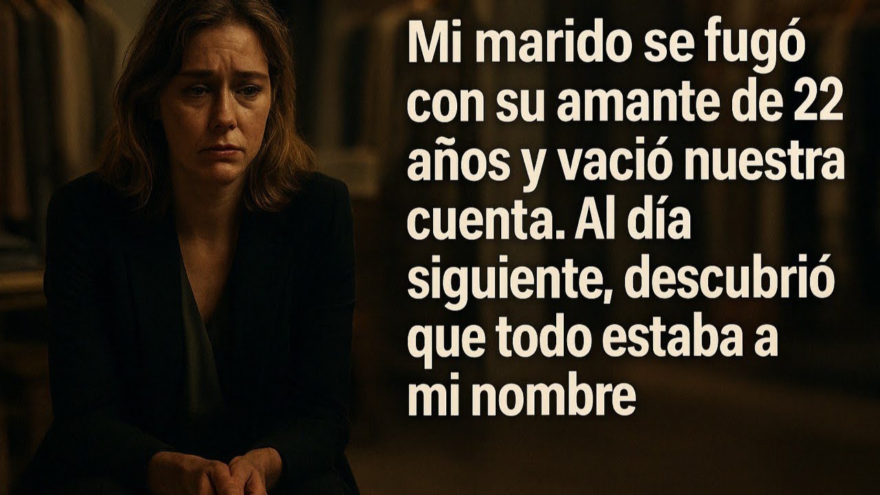 Mi marido se fugó con su amante de 22 años y vació nuestra cuenta. Al día siguiente, descubrió que.