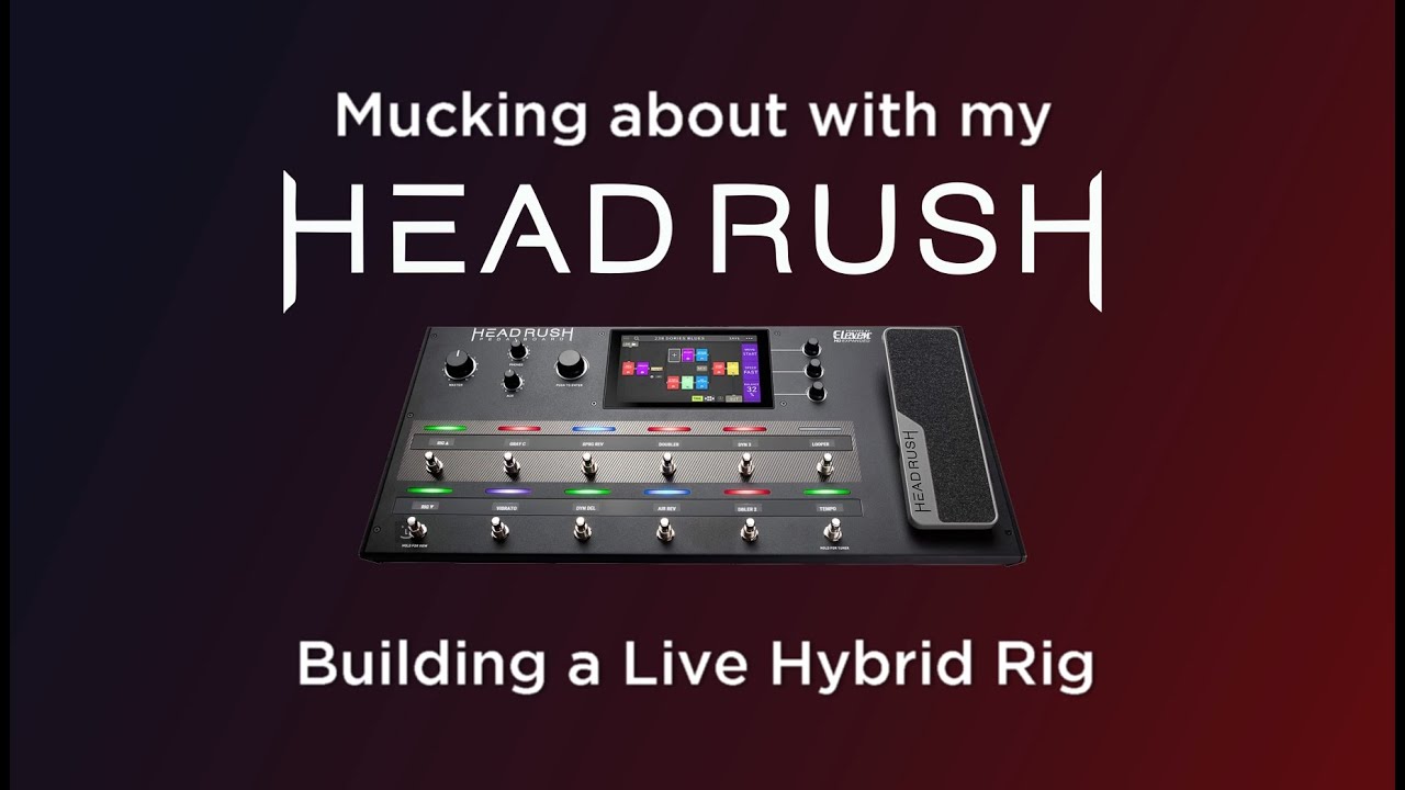 Headrush Live: Rig to the PA, Power amp on stage. - YouTube