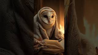 Hedwig in the Owl Library #harrypotter