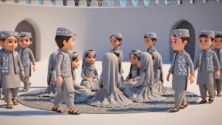 Qalbi Fil Madinah | قلبي في المدينة | Soft Islamic Naat | Kids 3D Animation | Arabic Naat