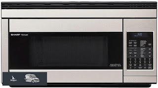Sharp R1874T 1.1 cu. ft. 850W Sharp Stainless Steel Over the Range Convection Microwave