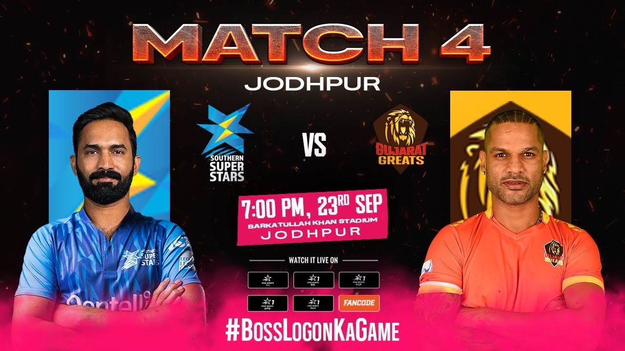 Promo Match 4 Southern Superstars Vs Gujarat Greats Legends League promo-match-4-southern-superstars-vs-gujarat-greats-legends-league