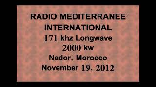 20121119 0155utc RADIO MEDITERRANEE INTERNATIONAL 171khz