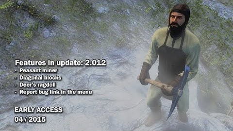 Medieval Engineers - Update 02.012: Peasant Miner, Diagonal blocks