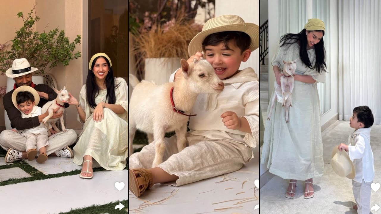 سعادة ادوم مع الضيف الجديد 😍| فرح الهادي