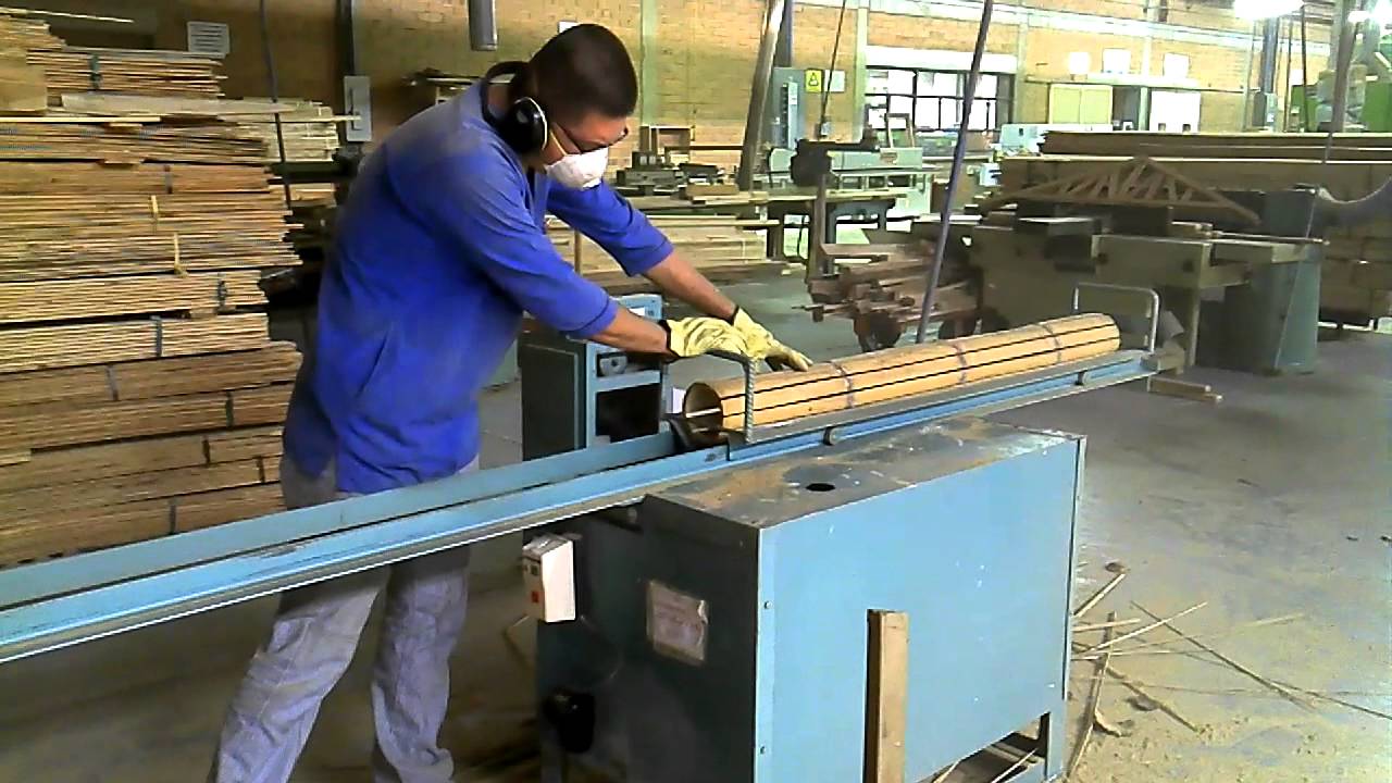 Proceso de lateado de Guadua