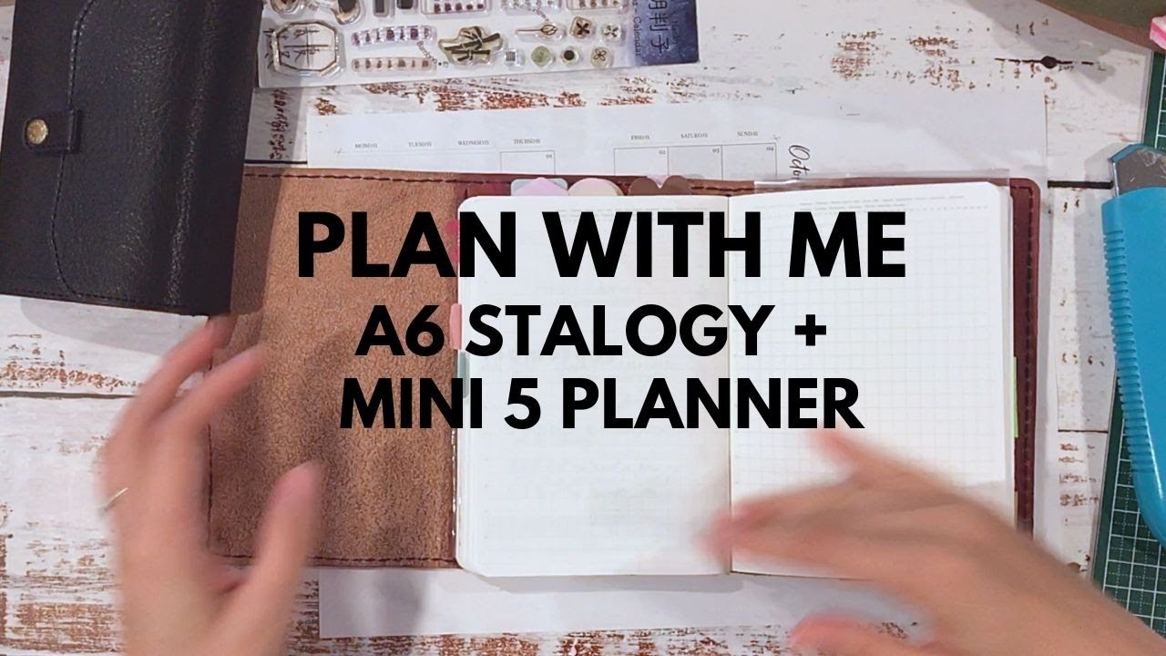 Plan With Me A6 Stalogy and Sneak Peek Mini 5 Planner Ep 3-2020 - YouTube