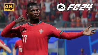 EA SPORTS FC 24 Portugal vs czech UEFA EURO qualifiers 2024 Pc 4k