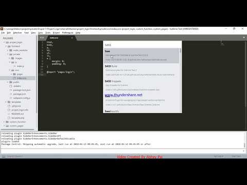 Installing SublimeText3 Sass Package Windows 10