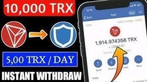 New TRX mining website in 2022 | 10000TRX reward for first registration | 9% daily income | TRON