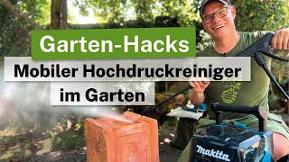 Alte Töpfe wie neu und Schädlingsbekämpfung mit dem Akku Hochdruckreiniger MAKITA HW001G