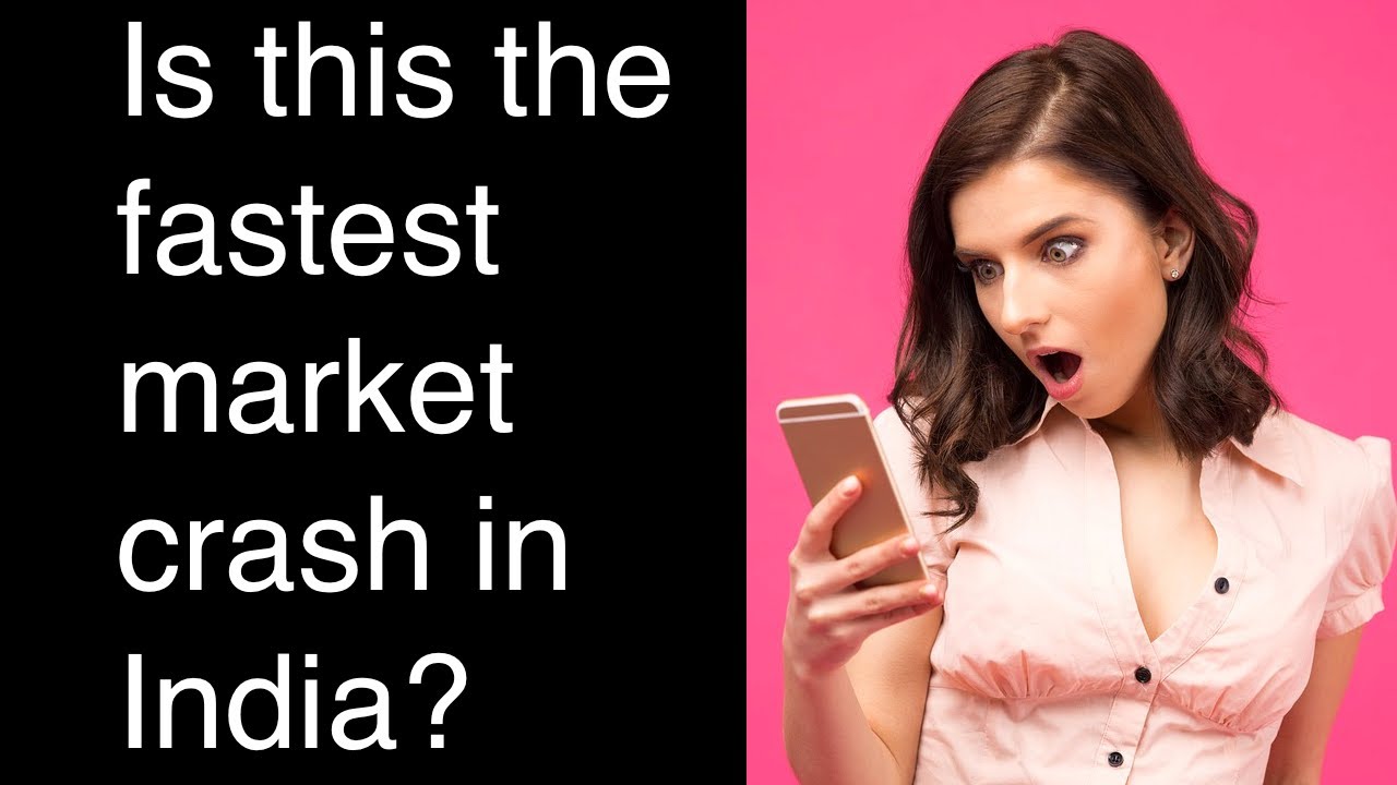Is this the fastest market crash in India? YouTube