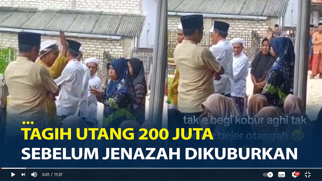 Emak-Emak Tagih Utang 200 Juta Sebelum Jenazah Dikuburkan, Jangan Dikubur Sebelum Ada Kesepakatan