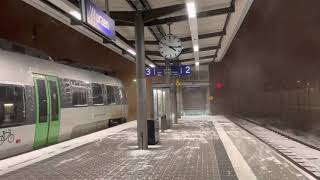 Schneesturm Am Bahnhof Wurzen