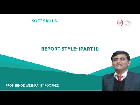 Report Style: Part II