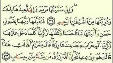 سورة ٱل عمران مع الٱيات للقارئ معتز آقائي