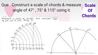 scale of chords || scale of chords engineering drawing || how to draw scale of chords || questions