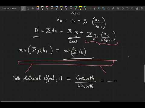 Thumbnail for Lecture 16: Sizing gates for optimal delay