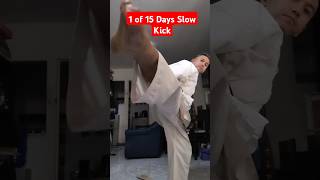 Mawashi Geri Slow Kick Exercise - 1 of 15 days #jka #thekaratedoh #karate #exercise
