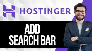 How to Add Search Bar in Hostinger Website Builder