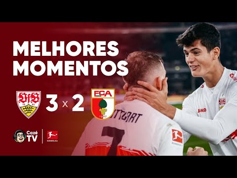MELHORES MOMENTOS: STUTTGART 3 X 2 AUGSBURG | BUNDESLIGA 25/26 | 10ª RODADA