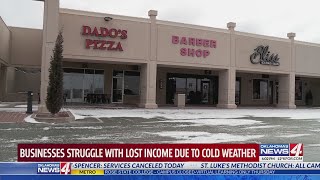 Businesses struggle with lost income due to cold weather