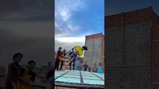 Triple Frant twist 😱🤯😱#parkour #stunt #sportsshorts #backflip