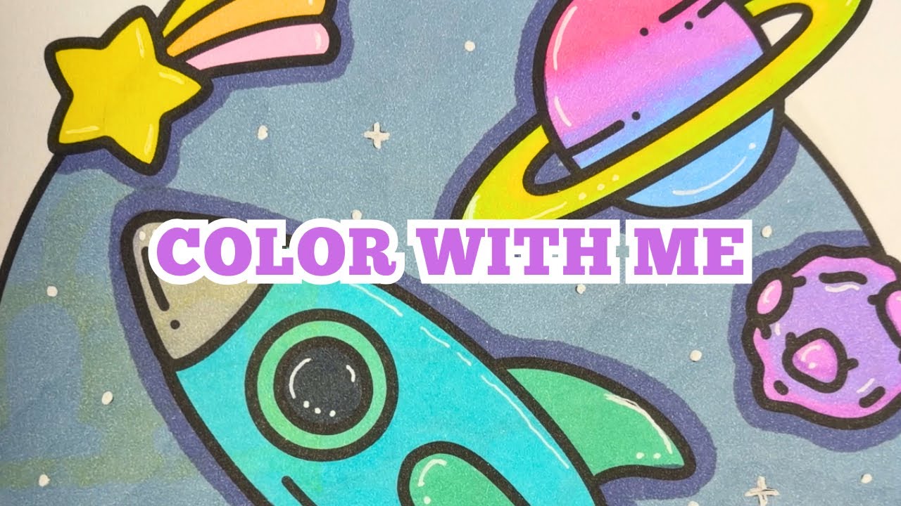 Color with me! Simple satisfying relaxing coloring therapy.