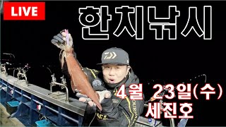 25년 한치낚시 첫 출조 녹동세진호에서 출항합니다 #낚시 #한치낚시
