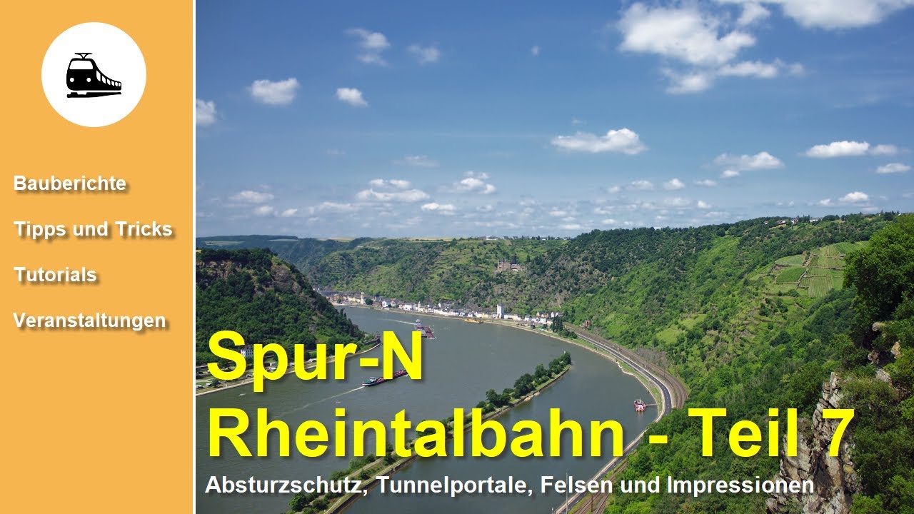 Spur-N | Rheintalbahn | Teil 7 - Absturzschutz, Tunnelportale, Felsen und Impressionen