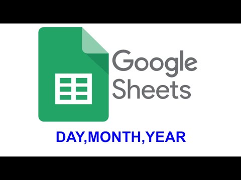 Day(),Month(),Year() การใช้สูตร Basic Google Spreadsheet  ep3