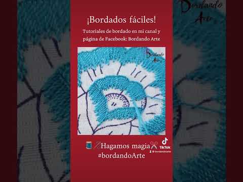 Bordado de rosas grandes. @BordandoArte
