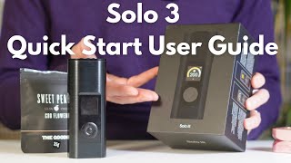Arizer Solo 3 Quick Start & User Guide