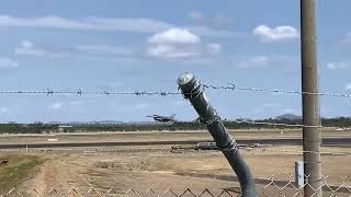 All Four Singapore Air Force F-16D+ Jets Depart Rockhampton Airport at Exercise Wallaby 2023