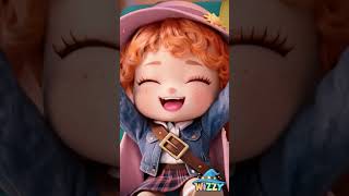 Wheels on the Bus 🚌 | Animated Classic | Wizzy | Kids Songs