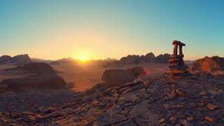 360Β° Mars Look Like - Timelapse Sunset in Wadi Run Desert (Jordan)