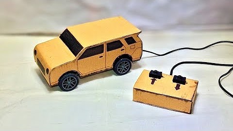 How to make a cardboard  remote control  without dc motor RC car at home 